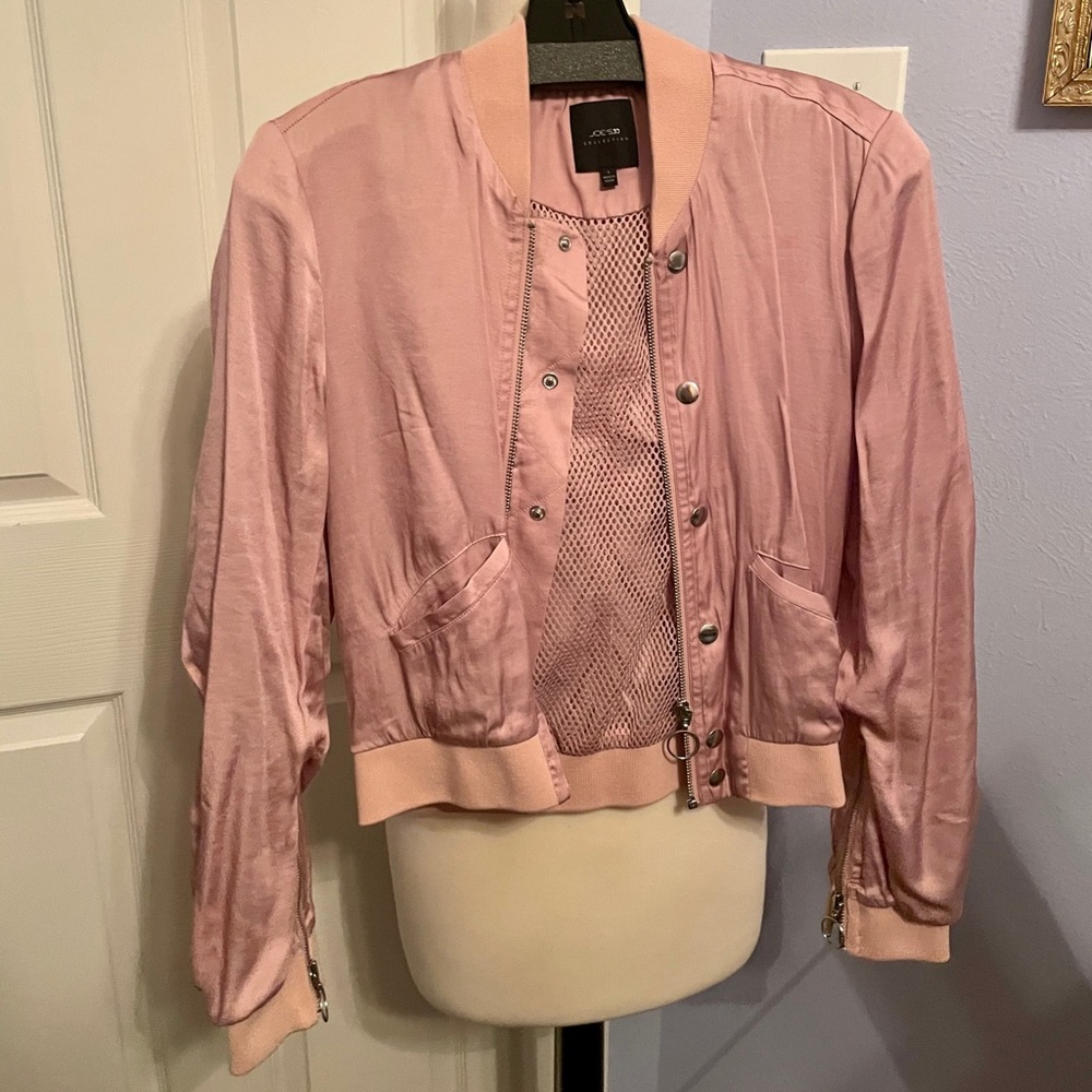 Joe’s Collection bomber jacket - pastel pink - SM